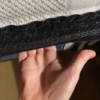 Ashley Store - Mattress hangs about 4-1/2 inches over to the left! Keep in mind this mattress is only 3 weeks at most old! - Furniture Stores Near Me - Richmond, Virginia