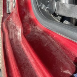 Dust on inside door frames Dust on inside door frames