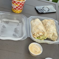 Greek Island Diner - Greek chicken wrap