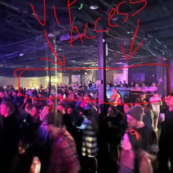 The Underground - YOU'RE THE FURTHEST FROM THE STAGE. This is the BACK of the venue. You see the $70 Barstool seats