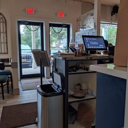 Bombay Blue Indian Bistro - Front Desk. Very warm welcome.