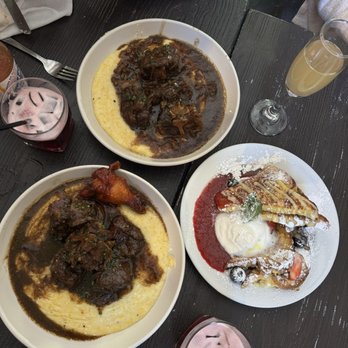 Flamingobaby Kitchen - Oxtail Grits Berry-baby French toast - Caribbean Near Me - Brooklyn, New York Flamingobaby Kitchen - Oxtail Grits Berry-baby French toast - Caribbean Near Me - Brooklyn, New York