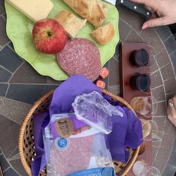Lexington Valley Vineyard - Cheese in a bag. Meat in a bag. Slice your own apple. But, presentation aside, it made a hearty and tasty snack. - Wineries Near Me - Rockbridge Baths, Virginia