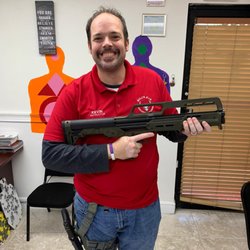 Bull’s Eye Firearms & Training - Demoing a Kel-Tec KS7 bullpup 12 gauge shotgun. Excellent for home defense and a ton of fun to shoot!