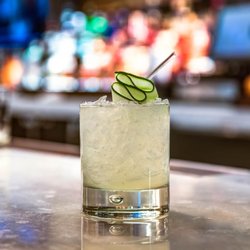 Ocean Prime - A cucumber gimlet from Ocean Prime