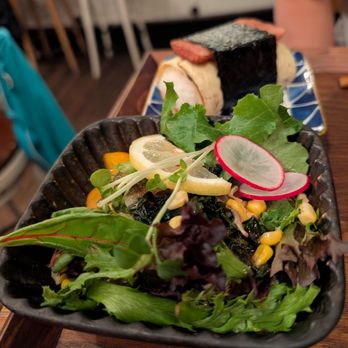 Takenaka Uni Bar - Side salad that came w/the lunch set - Seafood Near Me - Vancouver, British Columbia Takenaka Uni Bar - Side salad that came w/the lunch set - Seafood Near Me - Vancouver, British Columbia