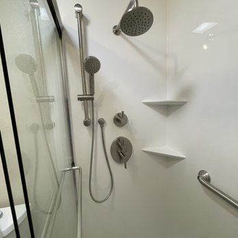 Reborn Cabinets - The new shower and the hand bar - Cabinetry Near Me - Livermore, California Reborn Cabinets - The new shower and the hand bar - Cabinetry Near Me - Livermore, California