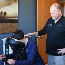 Bronston Chiropractic Clinic - Dr. Sterba with patient