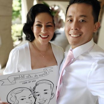 Davtoons - Bride and groom caricature sketch - Caricatures Near Me Davtoons - Bride and groom caricature sketch - Caricatures Near Me
