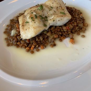 Il Culaccino - Mahi-mahi atop lentils - Italian Near Me - Chicago, Illinois Il Culaccino - Mahi-mahi atop lentils - Italian Near Me - Chicago, Illinois