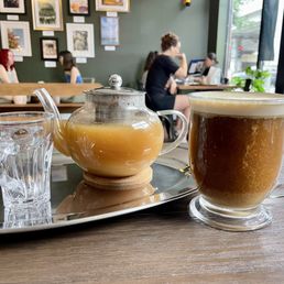 mint chai, cardamom cafe au lait