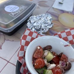 Annie's Culinary Garden - To go Mediterranean bowl and side Greek salad