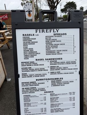 Menu photo 1 Firefly Coffee House Santa Cruz, CA Menu photo 1 Firefly Coffee House Santa Cruz, CA