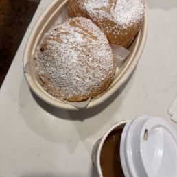 Ponchik and Armenian coffee Ponchik and Armenian coffee