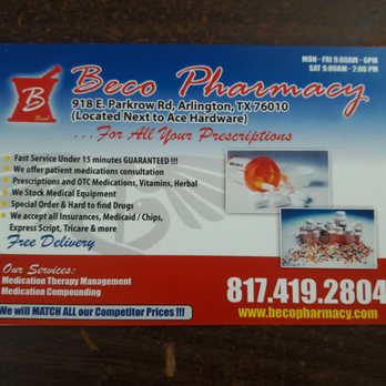 Beco Pharmacy - Pharmacy Near Me - Arlington, Texas Beco Pharmacy - Pharmacy Near Me - Arlington, Texas