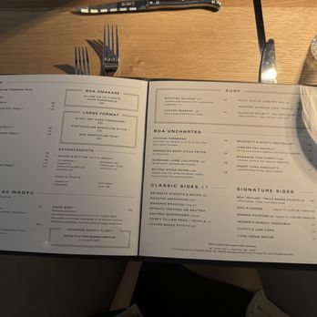 BOA Steakhouse - Menu - Steakhouses Near Me - Las Vegas, Nevada BOA Steakhouse - Menu - Steakhouses Near Me - Las Vegas, Nevada
