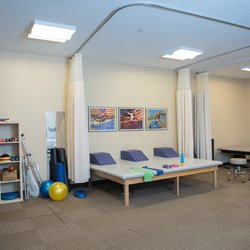 The Guilford House - Pictured: One of many areas in our generously sized PT/OT space. We are able to maintain ample safe distances between patients.