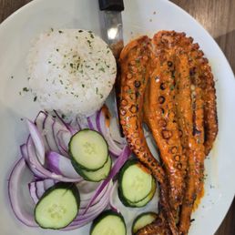 Pulpo zarandeado