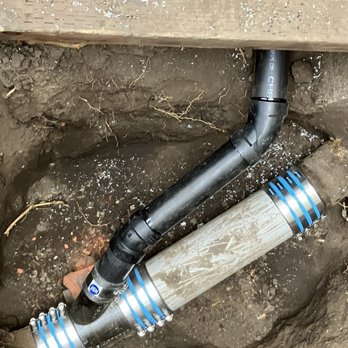 AB's Plumbing Services - The completed rerouted kitchen connection to the sewer main - Plumbing Near Me AB's Plumbing Services - The completed rerouted kitchen connection to the sewer main - Plumbing Near Me
