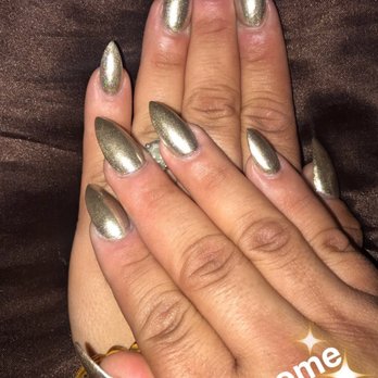 BTT Nails Spa - Tyvm!! Gold chrome nails!! - Nail Salons Near Me - East Los Angeles, California BTT Nails Spa - Tyvm!! Gold chrome nails!! - Nail Salons Near Me - East Los Angeles, California