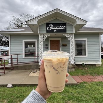 Staycation - Dulce de Leche Latte Iced - Coffee & Tea Near Me - Richardson, Texas Staycation - Dulce de Leche Latte Iced - Coffee & Tea Near Me - Richardson, Texas