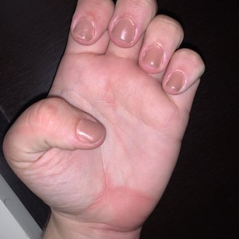 Gorgeous Nails - You can see the weird tint layer in this pic - Nail Salons Near Me - San Dimas, California Gorgeous Nails - You can see the weird tint layer in this pic - Nail Salons Near Me - San Dimas, California