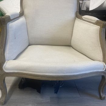 Furniture & Repairs - This is the chair I'm having reupholstered due to the bottom being extremely damaged. - Furniture Repair Near Me Furniture & Repairs - This is the chair I'm having reupholstered due to the bottom being extremely damaged. - Furniture Repair Near Me