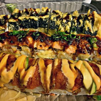 Sushiland - Top to bottom: Santa Fe, Lion King, Red Dragon - Japanese Near Me - Hayward, California