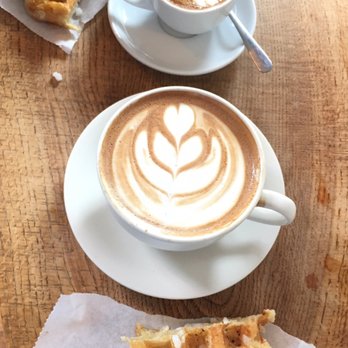Curio Coffee - Split the waffle in 2 with my friend. Couldn't stop him from biting into it before the picture! - Coffee & Tea Near Me - Cambridge, Massachusetts Curio Coffee - Split the waffle in 2 with my friend. Couldn't stop him from biting into it before the picture! - Coffee & Tea Near Me - Cambridge, Massachusetts