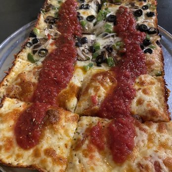 Via 313 Pizza - Half herbivore half pepperoni classic - Pizza Near Me - San Antonio, Texas Via 313 Pizza - Half herbivore half pepperoni classic - Pizza Near Me - San Antonio, Texas