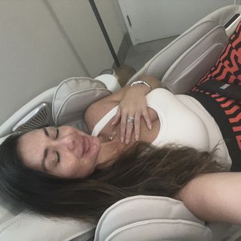 Dripology - Decompressing at the massage chair waiting for my Iv . - IV Hydration Near Me - Santa Monica, California