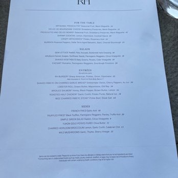 RH Rooftop Restaurant at RH West Palm - Dinner Menu May 2022 - Wine Bars Near Me - West Palm Beach, Florida RH Rooftop Restaurant at RH West Palm - Dinner Menu May 2022 - Wine Bars Near Me - West Palm Beach, Florida
