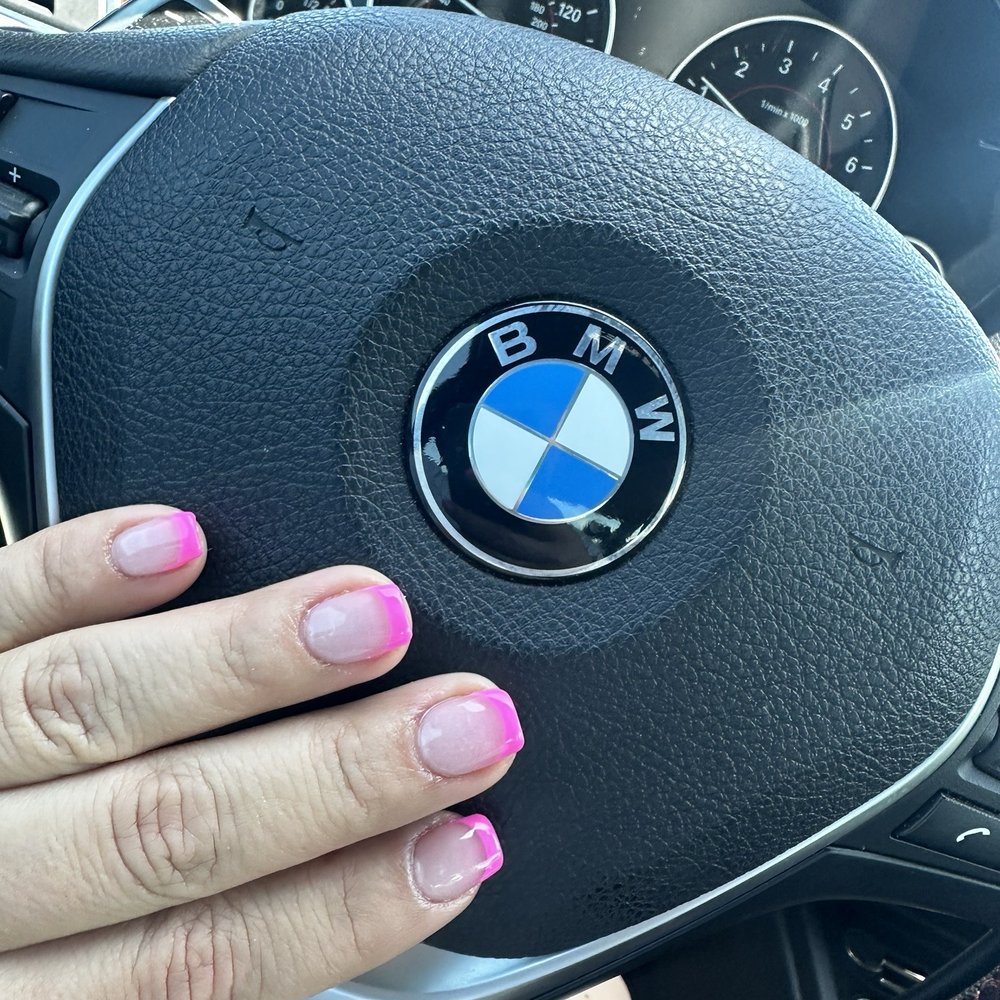 Image Nails - Full set with bright pink tip - Nail Salons Near Me - Brighton, Colorado Image Nails - Full set with bright pink tip - Nail Salons Near Me - Brighton, Colorado