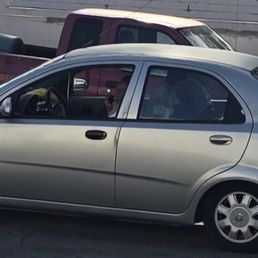 Wannabe panhandler with his car