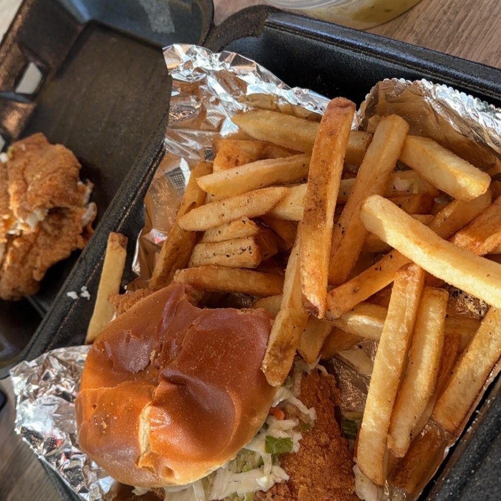 Who's Got Soul Southern Grill Duluth - Flounder Fish Sandwich Loaded - Soul Food Near Me - Duluth, Georgia Who's Got Soul Southern Grill Duluth - Flounder Fish Sandwich Loaded - Soul Food Near Me - Duluth, Georgia