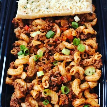 Dannlys Cuisine - Moroccan Beef pasta with Garlic Bread - Personal Chefs Near Me Dannlys Cuisine - Moroccan Beef pasta with Garlic Bread - Personal Chefs Near Me