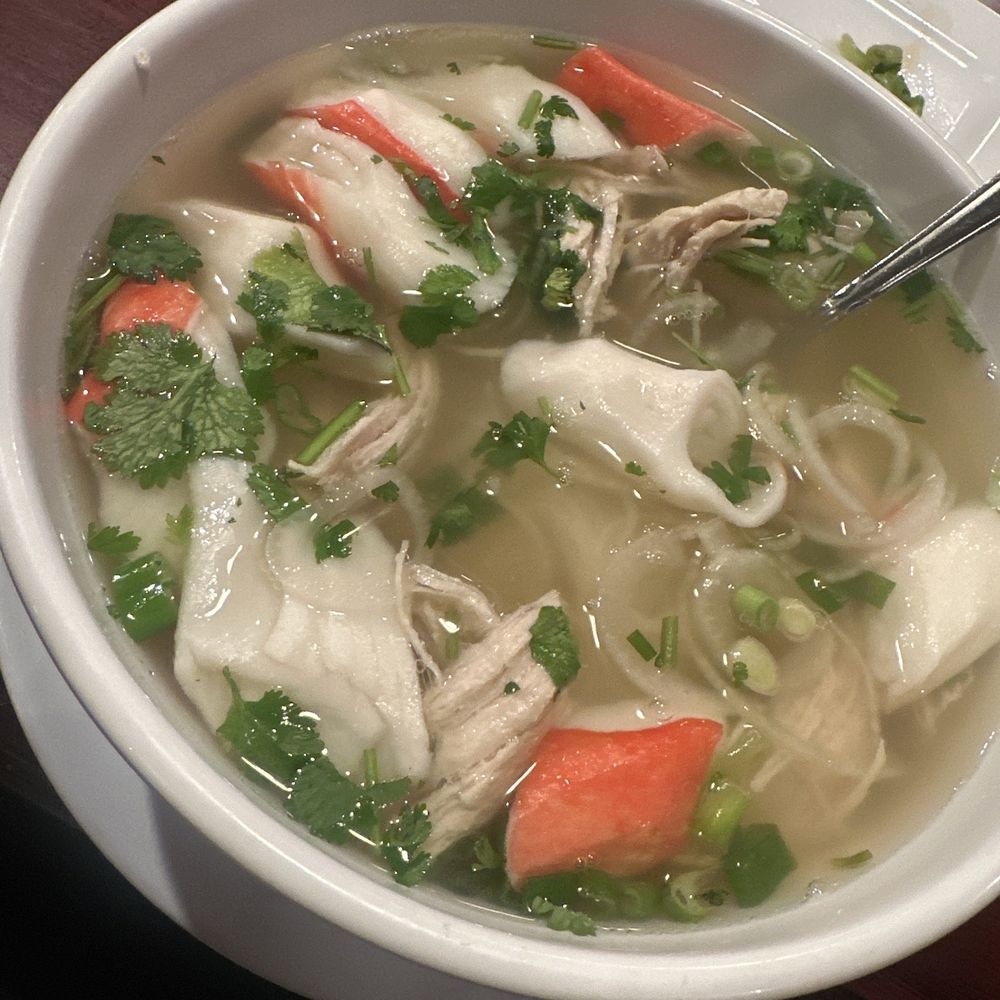 Chicken beef pho with crab and chicken
