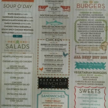 Barnaby's Cafe - Menu - American Near Me - Houston, Texas Barnaby's Cafe - Menu - American Near Me - Houston, Texas