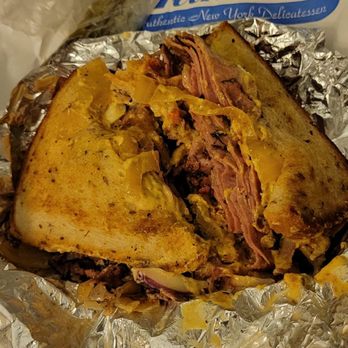 Attman's Delicatessen - Hot Pastrami on Rye. I like it sloppy so I got ALL mustards, cooked/raw onions, extra pickles and hot peppers. I got the fatty cut, too.. - Delis Near Me - Baltimore, Maryland Attman's Delicatessen - Hot Pastrami on Rye. I like it sloppy so I got ALL mustards, cooked/raw onions, extra pickles and hot peppers. I got the fatty cut, too.. - Delis Near Me - Baltimore, Maryland