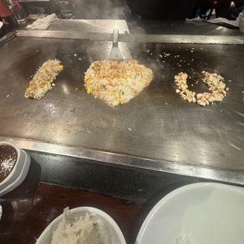 Benihana - Denver - Chef spelled, "I  U" with the chicken fried rice. - Sushi Bars Near Me - Denver, Colorado
