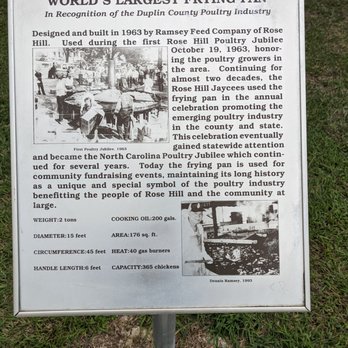 World's Largest Frying Pan - World's Largest Frying Pan, Rose Hill NC - Landmarks & Historical Buildings Near Me - Wallace, North Carolina