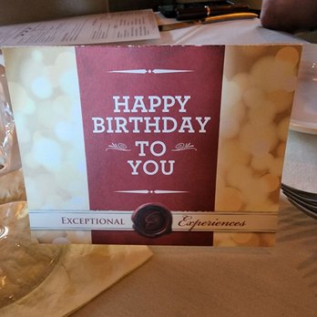 Eddie Merlot's - Birthday Card with dessert - Seafood Near Me - Columbus, Ohio Eddie Merlot's - Birthday Card with dessert - Seafood Near Me - Columbus, Ohio