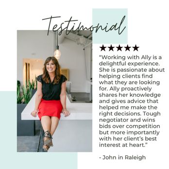 Ally Albert - Such a terrific transaction with John!! - Real Estate Agents Near Me - Raleigh, North Carolina