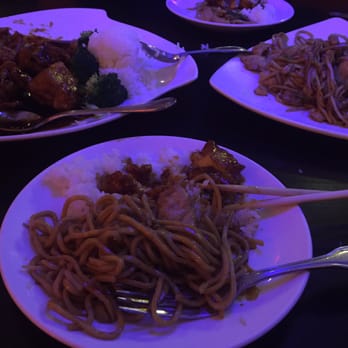 Golden Pavilion - Chicken lo mein and orange chicken. Not bad for a quick fix! - Chinese Near Me - Bowie, Maryland