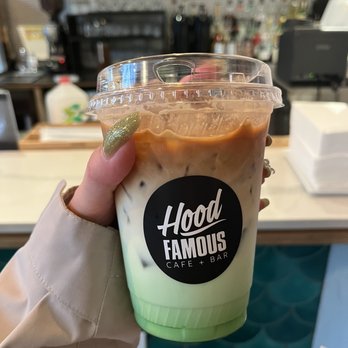 Hood Famous - Iced Pandan Latte - Cafes Near Me - Seattle, Washington Hood Famous - Iced Pandan Latte - Cafes Near Me - Seattle, Washington