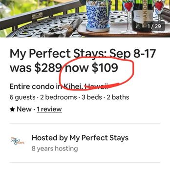 My Perfect Stays - They STILL list the price I paid on the TITLE! They only changed the dates available! - Vacation Rentals Near Me - Lahaina, Hawaii My Perfect Stays - They STILL list the price I paid on the TITLE! They only changed the dates available! - Vacation Rentals Near Me - Lahaina, Hawaii