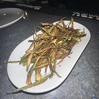 Blue India - Crispy Bhindi Chaat - Indian Near Me - Atlanta, Georgia Blue India - Crispy Bhindi Chaat - Indian Near Me - Atlanta, Georgia