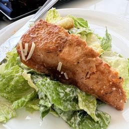 Sockeye salmon Caesar salad