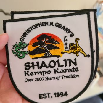 Christopher N. Geary's Shaolin Kempo Karate - School crest on a patch. - Karate Near Me - Omaha, Nebraska Christopher N. Geary's Shaolin Kempo Karate - School crest on a patch. - Karate Near Me - Omaha, Nebraska