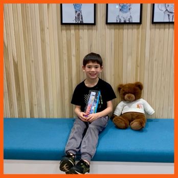 SuperKids Pediatric Dentistry - Post-appointment happiness with a prize and care bag! - Pediatric Dentists Near Me - Sterling, Virginia SuperKids Pediatric Dentistry - Post-appointment happiness with a prize and care bag! - Pediatric Dentists Near Me - Sterling, Virginia